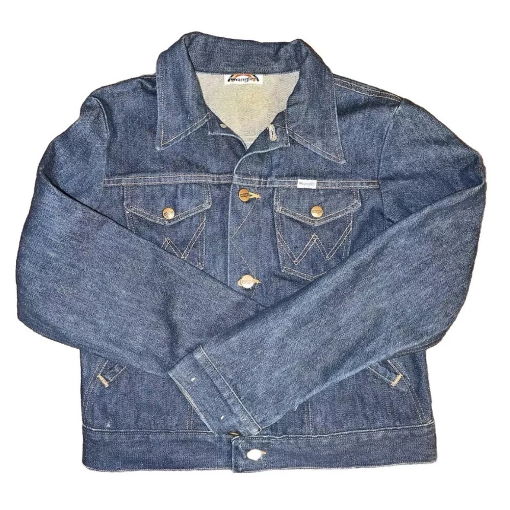 Vintage Wrangler Jacket Rainbow Tag  Jean Western Cowboy